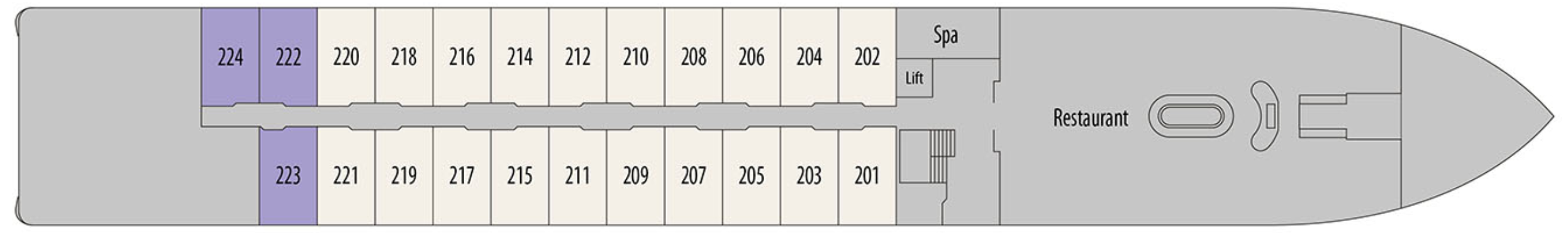 Riviera Douro Splendour - Deck 2, Main Deck.png